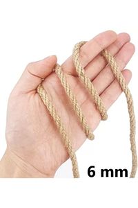 6mm 1.Kalite Kendir Halat(Jüt-Urgan) İp (50 Metre) ürün fotoğrafı