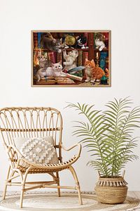 500 Parça Yapboz Puzzle - Kediler Ve Kitaplar 3618 ürün fotoğrafı