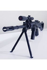 Oyuncak Boncuk Atan Gerçek Görünümlü Lazerli M-739 Keskin Nişancı Tüfeği 85cm ürün fotoğrafı