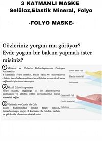 Rose Gold Glitter Foil Tek Kullanımlık 3 Katmanlı Göz Maskesi 4 gr ürün fotoğrafı