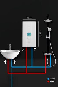 Blue S Elektrikli Ani Su Isıtıcı (3 FAZ, 21 KW) Ücretsiz Montaj ürün fotoğrafı