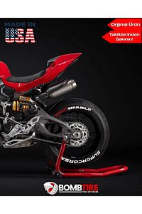 Motorsiklet Lastik Yazısı Pirelli Diablo Oto Lastik Stickerı 4 Adet 2.5 Cm Bombtire® ürün fotoğrafı