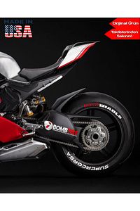 Motorsiklet Lastik Yazısı Pirelli Diablo Oto Lastik Stickerı 4 Adet 2.5 Cm Bombtire® ürün fotoğrafı