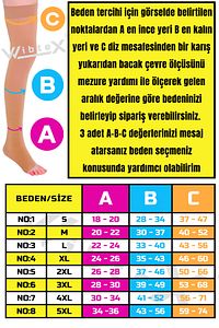 Diz Üstü Variss Çorabı Orta Basınç Burnu Açık (TEN RENGİ) (ÇİFT BACAK) ürün fotoğrafı