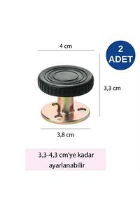 Yatak Baza Başlık Sabitleme Aparatı Ses Titreşim Önleyici Eşya Sabitleme 2 Adet (3,3-4,3 CM) ürün fotoğrafı