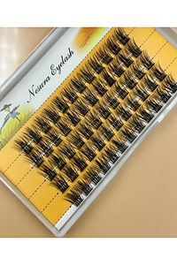 Nesura Tekli Demet Kirpik Takma Kirpik Gerçek Kıl 8mm 5li Sıra ürün fotoğrafı