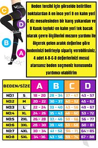 Külotlu Variss Çorabı Orta Basınç Burnu Kapalı (SİYAH RENK) (ÇİFT BACAK) ürün fotoğrafı
