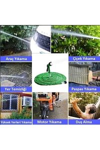 Uzayan Hortum Tabancalı 15 Metre Magic House | Bahçe Sulama Için Expandable Hose ürün fotoğrafı