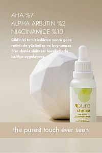 Leke Karşıtı Cilt Beyazlatıcı Serum 30 Ml (niacinamide %10 + Aha%7 + Alpha Arbutin%2) ürün fotoğrafı