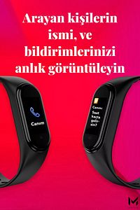 M6 Akıllı Bileklik 2025 | Renkli Ekranlı Akıllı Saat | Bluetooth | iOS Android Uyumlu | Adım Sayar ürün fotoğrafı