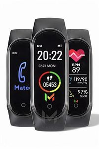 M6 Akıllı Bileklik 2025 | Renkli Ekranlı Akıllı Saat | Bluetooth | iOS Android Uyumlu | Adım Sayar ürün fotoğrafı