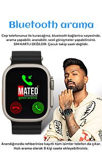 T900 ULTRA Akıllı Saat |49mm Bluetooth, Arama Özellikli, Sağlık Sensörlü, iOS & Android Uyumlu ürün fotoğrafı