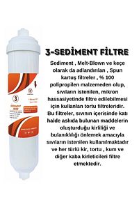 Tüm Kapalı Kasa Su Arıtma Cihazlarına Uyumlu 6 Filtre 10 Aşama Mineral Filtreli Set ürün fotoğrafı