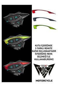 8 Kişilik Motosiklet Kask Bluetooth Interkom Seti Cmmk-08 ürün fotoğrafı