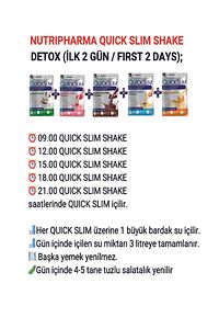 Quick Slim Öğün Yerine Geçen Shake, Karışık Kutu, 30 Saşe, Öğün Tozu, Protein Shaker ürün fotoğrafı