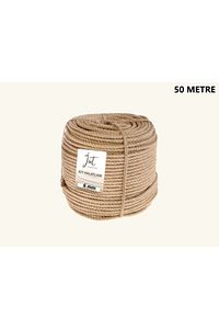 6mm 1.Kalite Kendir Halat(Jüt-Urgan) İp (50 Metre) ürün fotoğrafı
