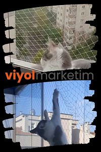 Balkon Filesi 2,5x3 Mt Kedi Balkon Filesi Balkon Kuş Filesi Balkon Güvenlik Filesi (KANCA VE DÜBEL) ürün fotoğrafı