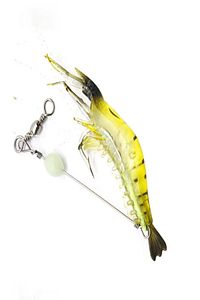 Karides Shrimp Sahte Silikon Balık Yemi Fosforlu Kancalı 7.5 Cm ürün fotoğrafı