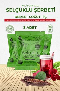 Selçuklu Şerbeti 3x1.5 Lt. Keçiboynuzu Şerbeti Ramazan Şerbeti Doğal Şerbet ürün fotoğrafı