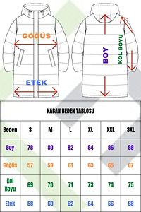 Erkek Siyah Polarlı Su Ve Rüzgar Geçirmez Kapüşonlu Kışlık Mont & Kaban & Parka ürün fotoğrafı
