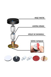 Yatak Baza Başlık Sabitleme Aparatı Ses Ve Sallanma Titreşim Önleyici Eşya Sabitleme Metal 2 Adet (6 ürün fotoğrafı