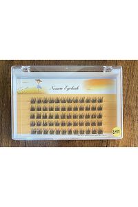 Nesura Tekli Demet Kirpik Takma Kirpik Gerçek Kıl 8mm 5li Sıra ürün fotoğrafı