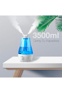 QTUM9 Çift Sprey Ultrasonik Hava Nemlendirici 3.5L ürün fotoğrafı
