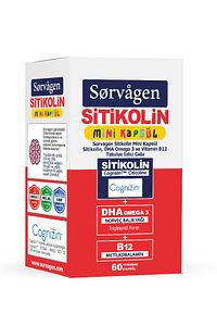 Smart Mini Kapsül Sitikolin, Dha Omega 3 Ve B12 - 60 Kapsül ürün fotoğrafı