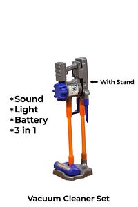 Dikey Elektrik Süpürgesi Pilli Kablosuz Vacuum Cleaner Sesli Ve Işıklı 3 In 1 Standlı ürün fotoğrafı