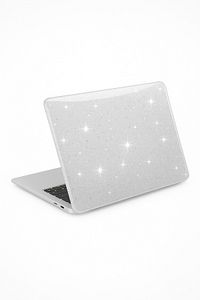 Apple Macbook Air 13.6 Inç 2022 2024 M2 M3 M4 Çip A2681 A3113 A3240 Kilif Parlak Simli Şeffaf Kapak ürün fotoğrafı