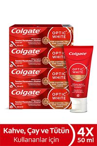 Optic White Kahve Çay Ve Tütün Kullanıcıları Için Diş Macunu 4x 50 ml ürün fotoğrafı