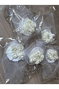 Nikah Aksesuar,nikah Kepi Vualet,nikah Şapkası,nikah Kep,gelin Şapkası,vualet, Tüllü Gelin Tokalı ürün fotoğrafı