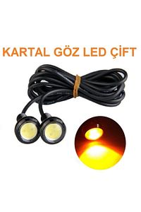 Ayna Altı Turuncu Led Kartal Gözü Gündüz Farı Eagle Led Civatalı ürün fotoğrafı