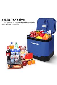 Clt33 12volt/220volt Ac/dc 33 Litre Sıcak/soğuk Oto Buzdolabı ürün fotoğrafı