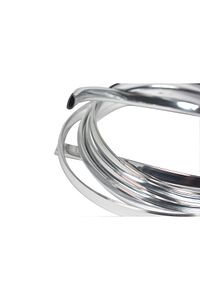 U Tip Geçmeli Krom Nikelaj Şerit Krom Silver Geniş 3 Metre ürün fotoğrafı
