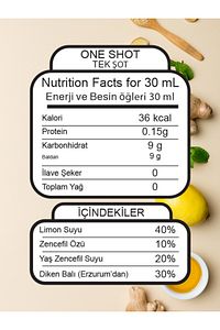 Ginger Shot Doğal Bitkisel Zencefil Shot 10 Adet (CAM ŞİŞELİ) ürün fotoğrafı