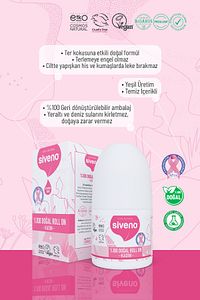 %100 Doğal Roll-on Kadın Deodorant Ter Kokusu Önleyici Bitkisel Leke Bırakmayan Vegan 50 ml ürün fotoğrafı