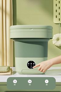 Katlanır Çamaşır Makinesi Yeşil 10 Litre ürün fotoğrafı