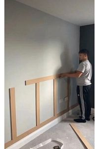 Iskandinav Duvar Çıtası 100 Cm X 8 Cm Dekoratif Duvar Çıtası Boyanabilir Duvar Dekoru 5 Adet ürün fotoğrafı