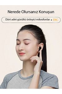 T13 Anc 4 Mikrofon Bluetooth 5.3 Kablosuz Kulaklık Siyah Aktif Gürültü Engelleyici ürün fotoğrafı