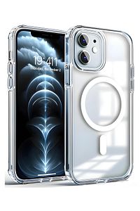Iphone 11 Uyumlu Gerçek Magsafe Özellikli Sert Şeffaf Kılıf ürün fotoğrafı