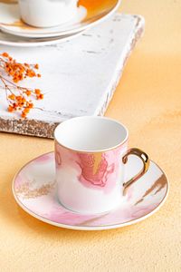 Brush 6 Kişilik Bahar Renkli Porselen Kahve Fincan Takımı ürün fotoğrafı