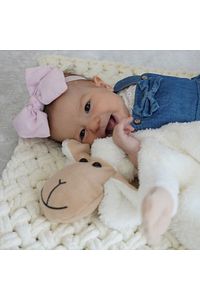 Sevimli Kuzucuk Peluş Welsoft Bebek Çocuk Uyku Arkadaşım Uyku Yastığı Koyun Kuzu ürün fotoğrafı