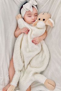 Sevimli Kuzucuk Peluş Welsoft Bebek Çocuk Uyku Arkadaşım Uyku Yastığı Koyun Kuzu ürün fotoğrafı