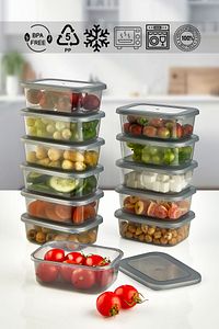 12 Adet Lunch Box Kahvaltılık Saklama Kabı ürün fotoğrafı