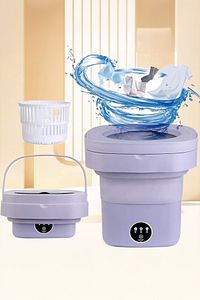 Katlanır Çamaşır Makinesi Mor 10 Litre ürün fotoğrafı