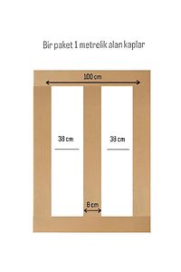 Iskandinav Duvar Çıtası 100 Cm X 8 Cm Dekoratif Duvar Çıtası Boyanabilir Duvar Dekoru 5 Adet ürün fotoğrafı