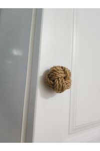 Hasır Kulp Kapı Dolap Vestiyer Çekmece Kulbu 1 Adet Mantar Kulp Düğme Kulp 1 Adet ürün fotoğrafı