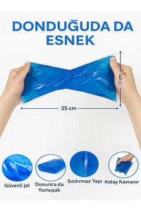 Termojel Sıcak Soğuk Kompres Jel Buz Jeli Isıtıcı Ve Soğutucu Jel 26cmx35 Cm Büyük Boy ürün fotoğrafı
