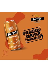 Sarıyer Portakal Aromalı Gazoz 330ml x 24 Adet ürün fotoğrafı